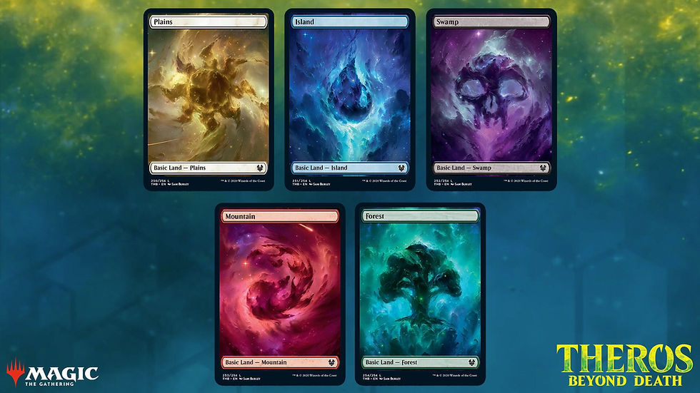 Miniatura: Theros Beyond Death foil full art Basic Lands