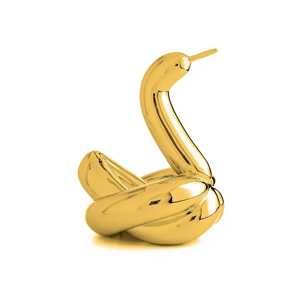 Miniatyrbild: Editions Studio Art - Balloon Swan L - Gold