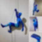 Wall Climbers artwork by Ancizar Marin – contemporary sculpture shown at Miva Fine Art.