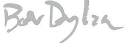 Bob Dylan signature in grey represent artwork mivafineart sweden