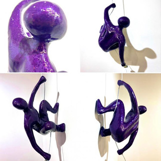 #13 Wall Climber Metallic Purple from Miva Fine Art Gallery Sweden