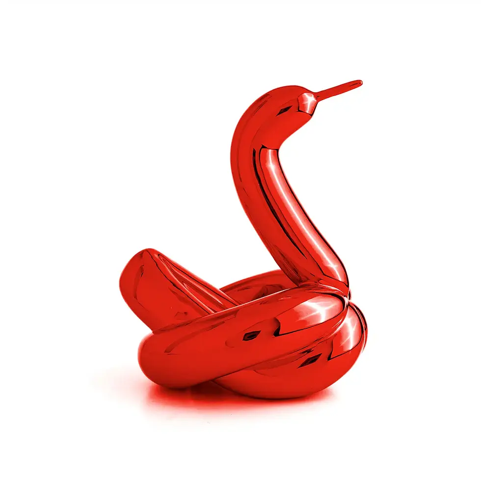 Thumbnail: Editions Studio Art - Balloon Swan L - Red
