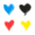 Colorful pop art print by Mr. Brainwash, from Miva Fine Art Gallery, featuring a stylized heart with red Ben-Day dots inspire