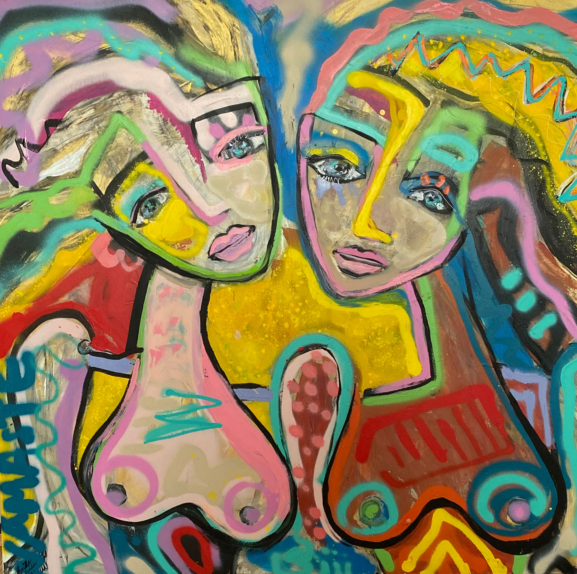 Pop artwork from Camilla Lunden Life, original for sale at Miva Fine Art Gallery Sweden