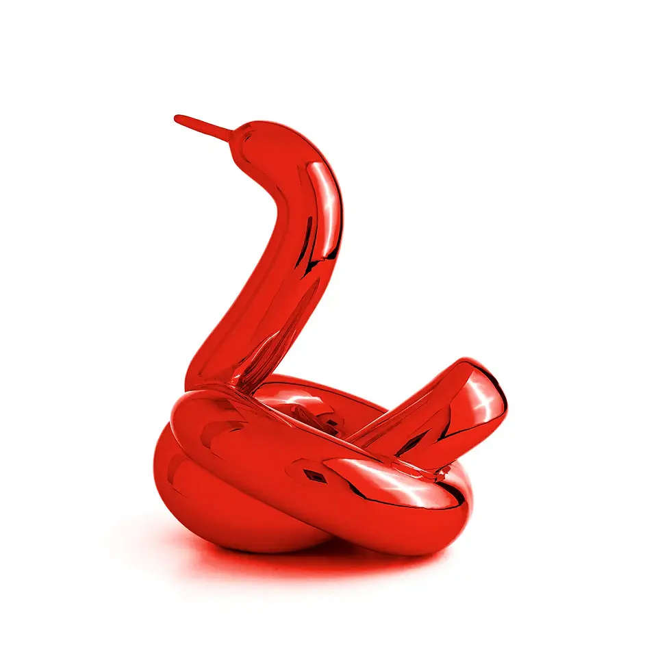 Thumbnail: Editions Studio Art - Balloon Swan L - Red