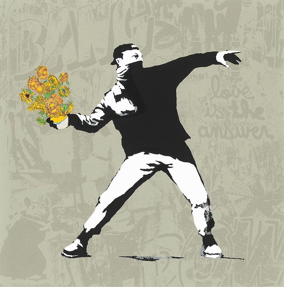 Banksy Flower Thrower