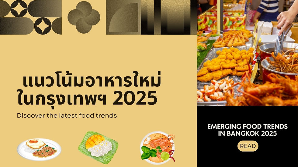 Emerging Food Trends in Bangkok 2025