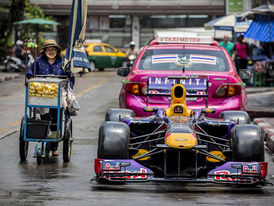 A formula 1 car in Bangkok