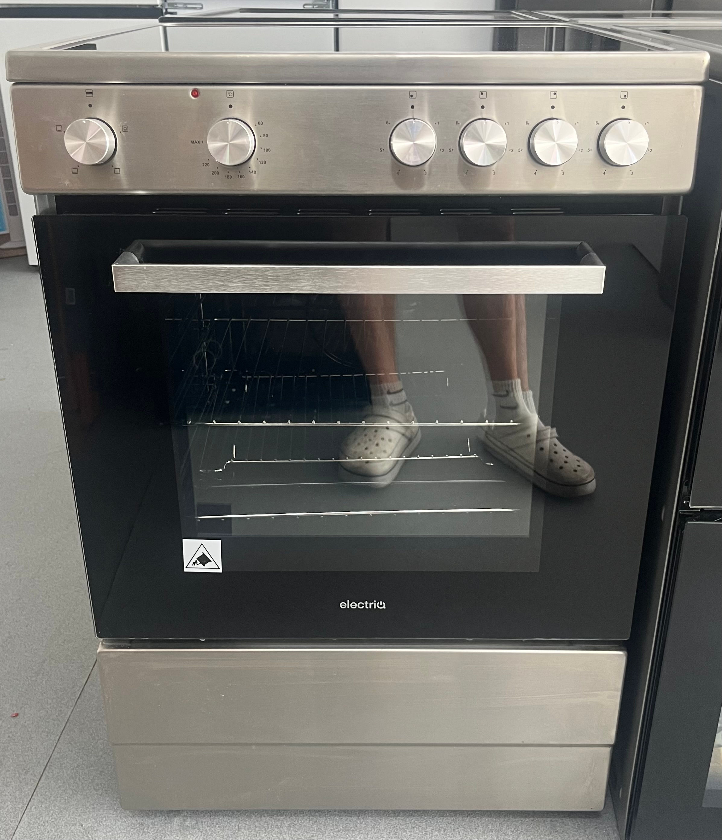 electriQ EQEC60S1CERAMIC 60cm Electric Cooker - Stainless Steel