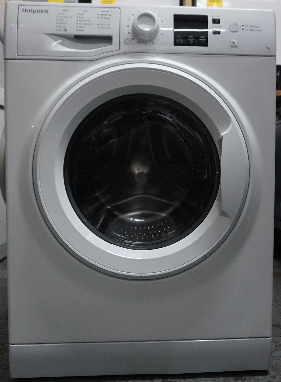 Thumbnail: Hotpoint NSWM743UWUKN Anti-stain 7kg 1400rpm Washing Machine - White (1)