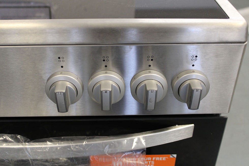 Thumbnail: INDESIT IDE6VMX 60cm Electric Ceramic Cooker - Silver