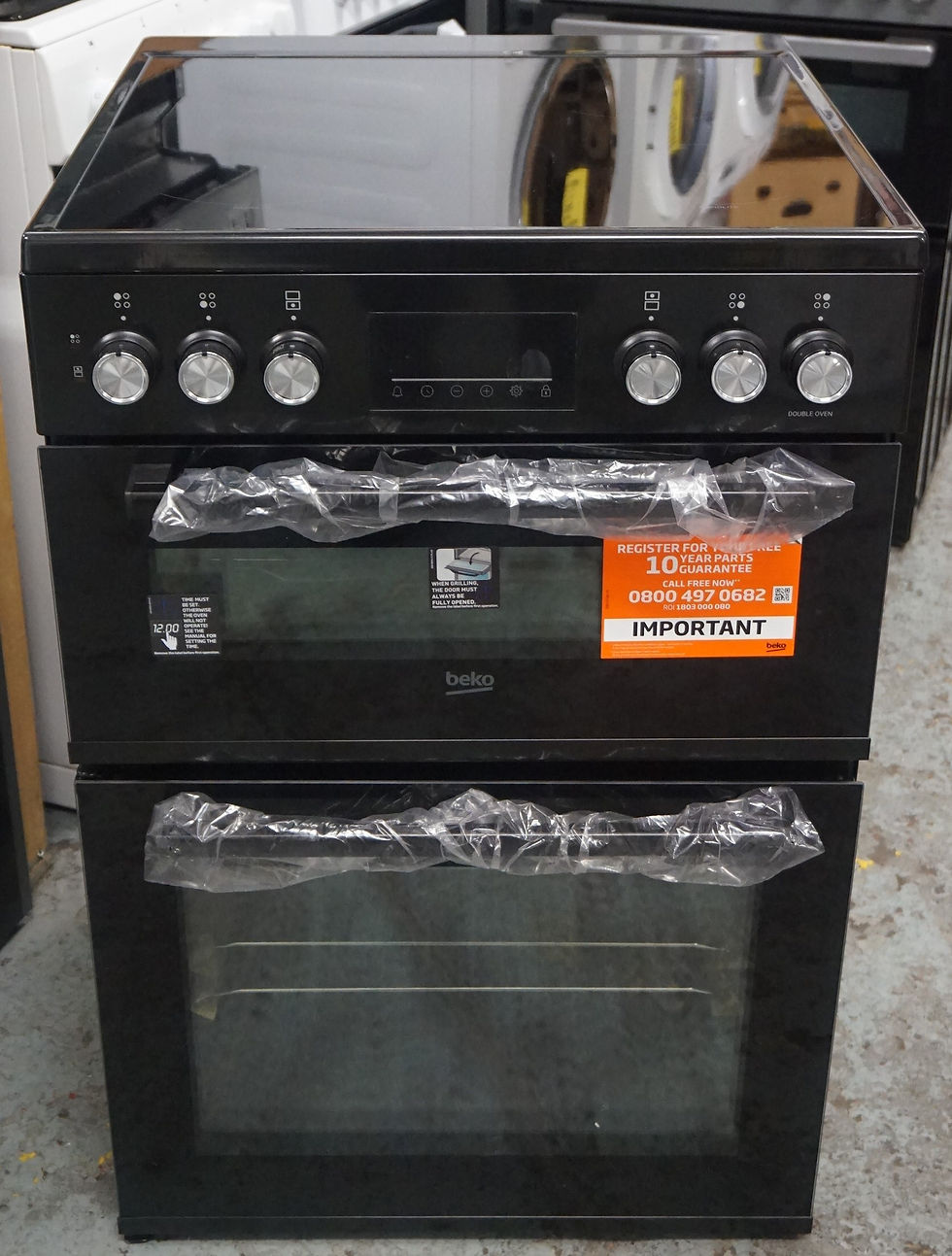 Beko FDC6731K Freestanding Electric Double Oven Cooker - Black