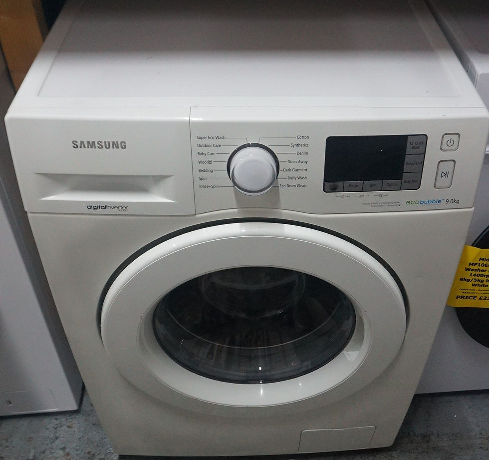 Thumbnail: Samsung WF90F5E3U4W EcoBubble 9kg 1400rpm Freestanding Washing Machine