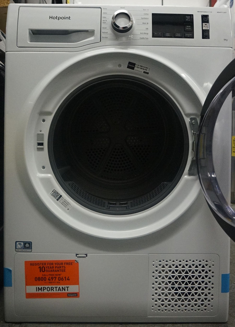 Thumbnail: Hotpoint NT M11 8X3XB UK 8kg Heat Pump Tumble Dryer – White