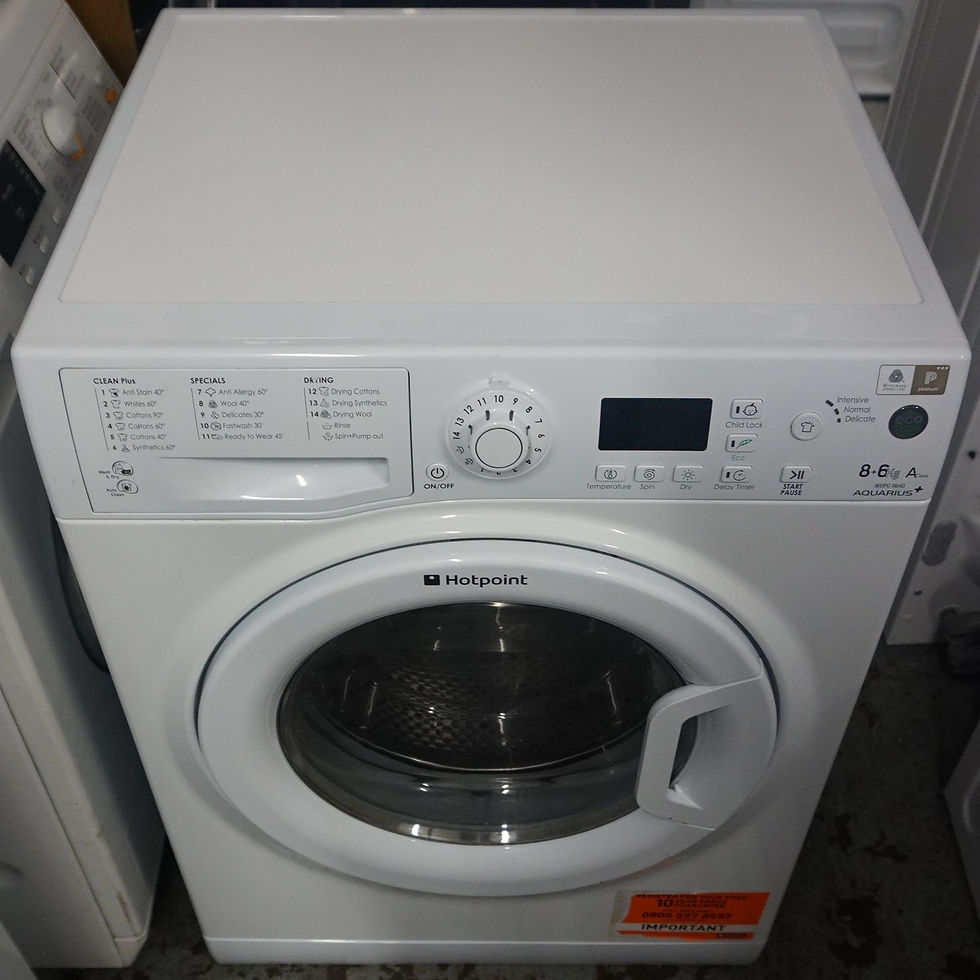 Thumbnail: Hotpoint WDPG8640P 8kg Wash 6kg Dry 1400rpm Freestanding Washer Dryer - White
