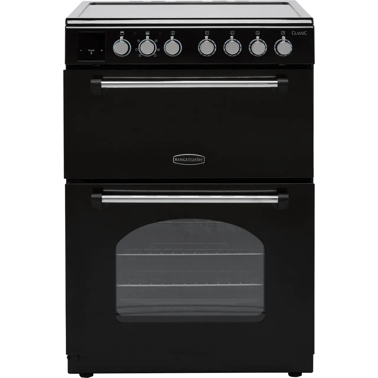 Rangemaster CLA60EIBL/C Classic Deluxe 60cm Electric Induction Black & Chrome Tr