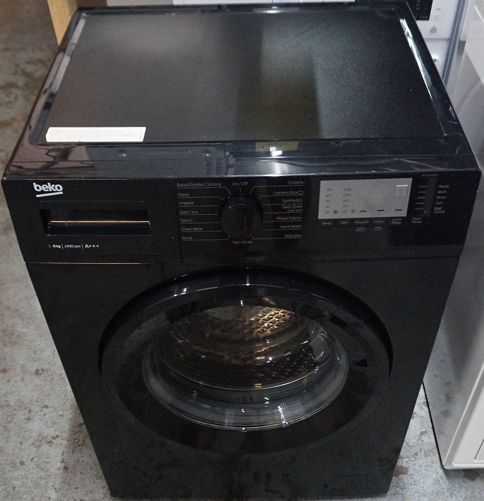 Thumbnail: Beko WTG841B1B Freestanding 8KG 1400 Spin Washing Machine