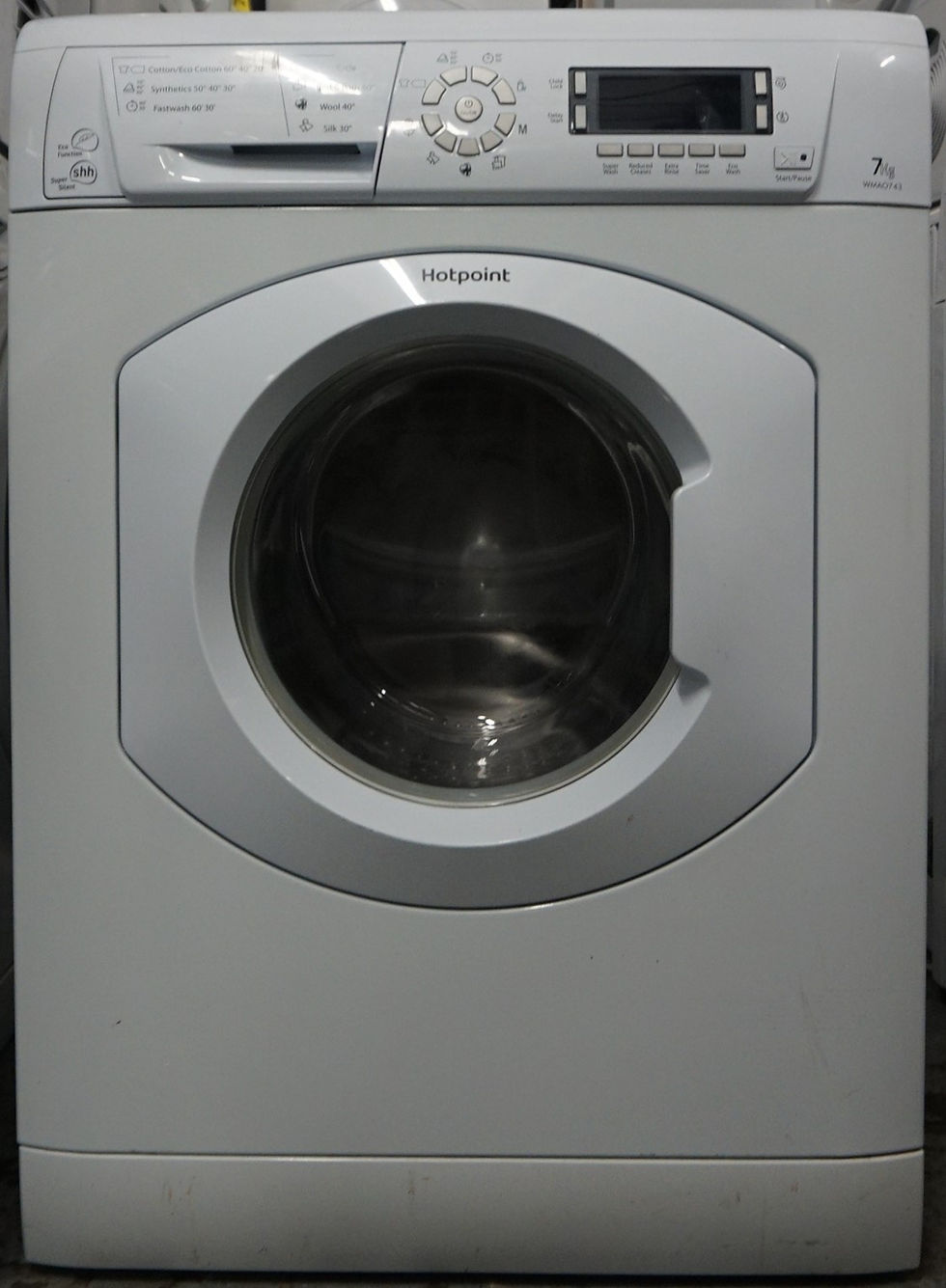 Thumbnail: Hotpoint WMAOD743PUK freestanding 7kg 1400rpm front loading washing machine
