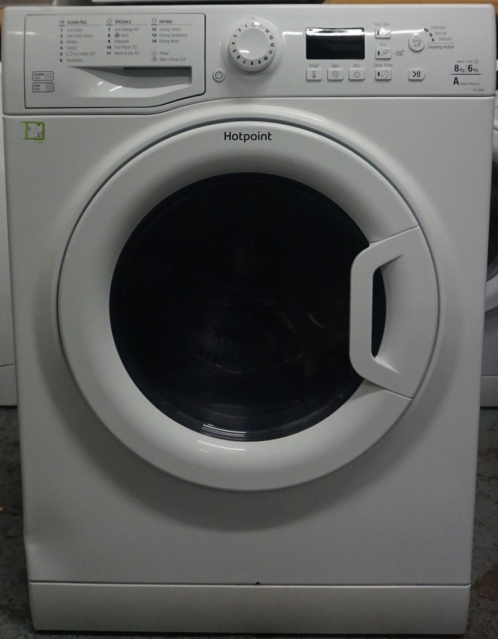 Thumbnail: HOTPOINT FDL8640P 8kg/6kg 1400rpm Washer Dryer - White