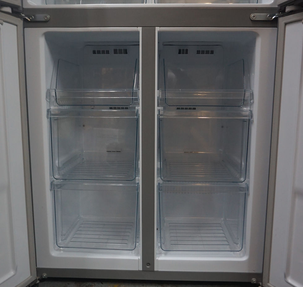 Thumbnail: Fridgemaster MQ79394FFS American Fridge Freezer - Silver