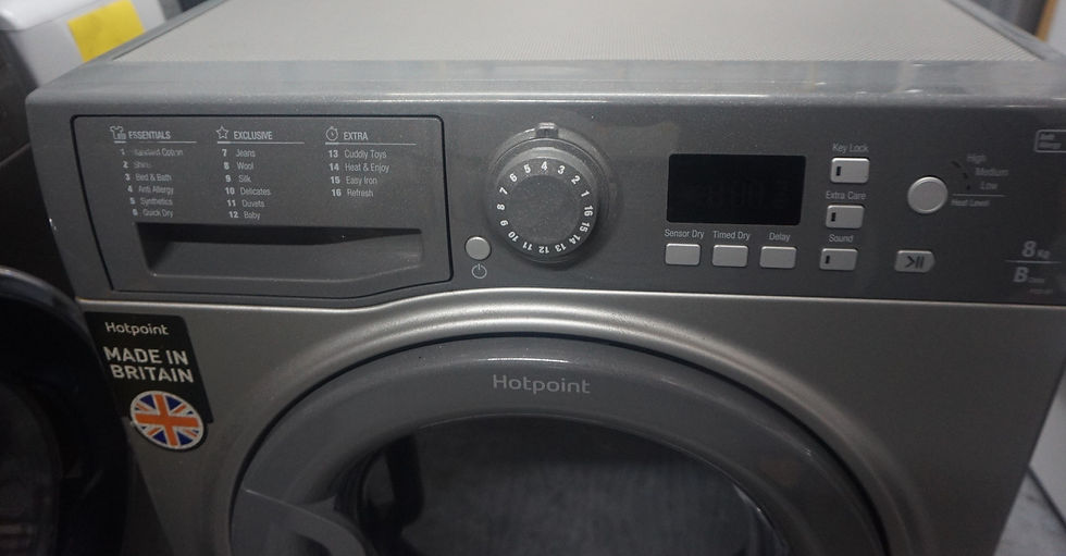 Thumbnail: HOTPOINT Aquarius FTCF87BGG Condenser Tumble Dryer 8kg B energy Graphite