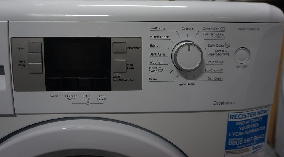 Thumbnail: BEKO WMB714422W Freestanding 7kg 1400rpm Washing Machine