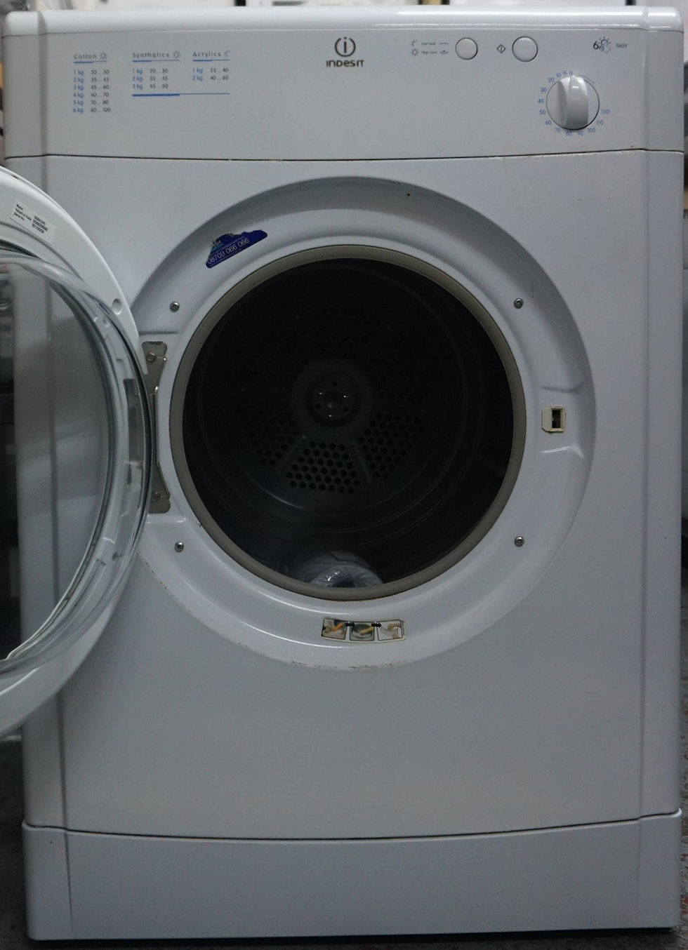 Thumbnail: Indesit IS60V 6kg Vented Tumble Dryer – White