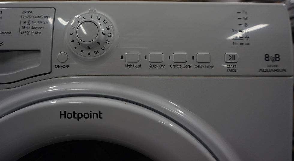 Thumbnail: HOTPOINT Aquarius TCFS83BGP 8kg B rated Condenser Tumble Dryer White