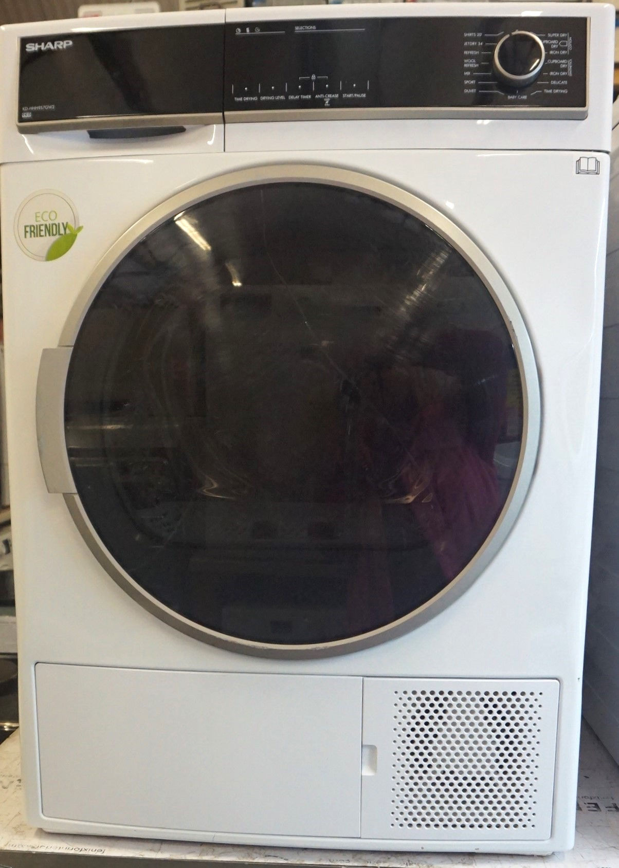 Sharp KD-HHH9S7GW2-EN 9Kg A++ Heat Pump Tumble Dryer
