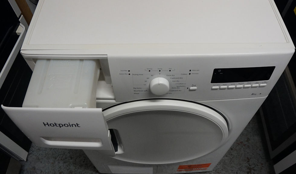 Thumbnail: Hotpoint TDWSF83BEP 8kg B rated Freestanding Condenser Tumble Dryer