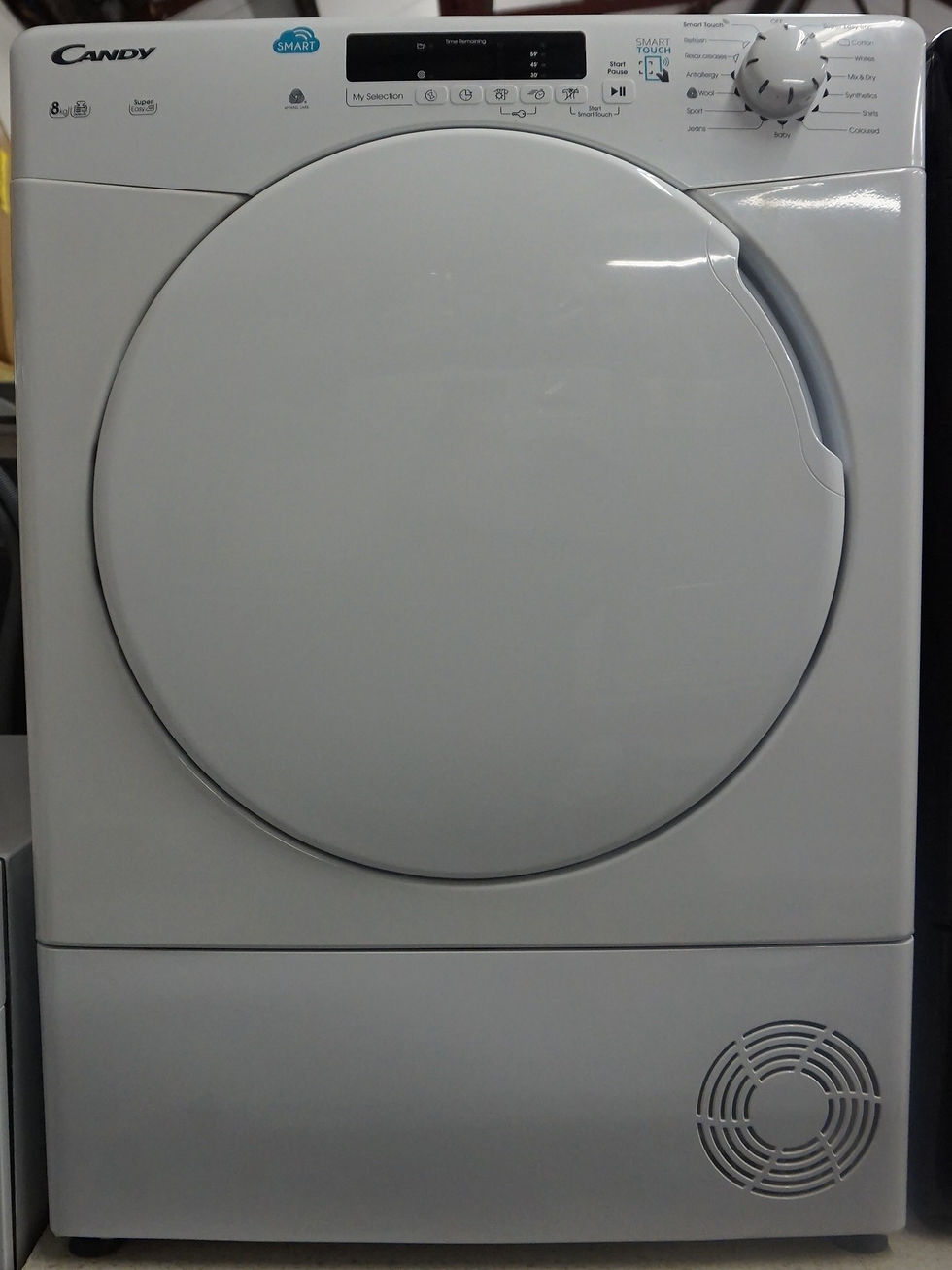 Candy Smart CSC8DF-80 8Kg B Rated Condenser Tumble Dryer White