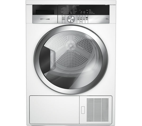 GRUNDIG GTN38110GCW 8kg Condenser Tumble Dryer - White