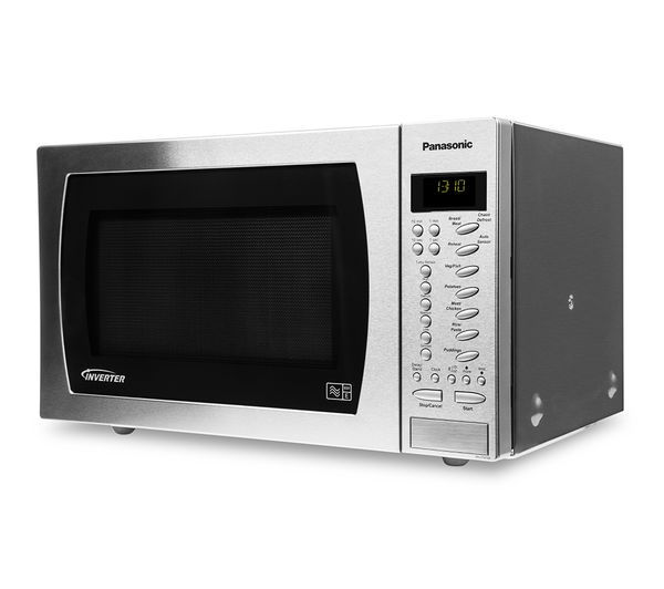 PANASONIC NN-ST479SB Compact Solo Microwave - Stainless Steel