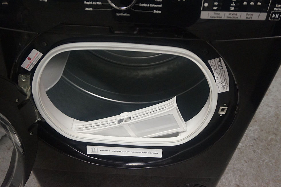 Thumbnail: Hoover HLC8LGB-80 8kg Condenser B energy Tumble Dryer Black