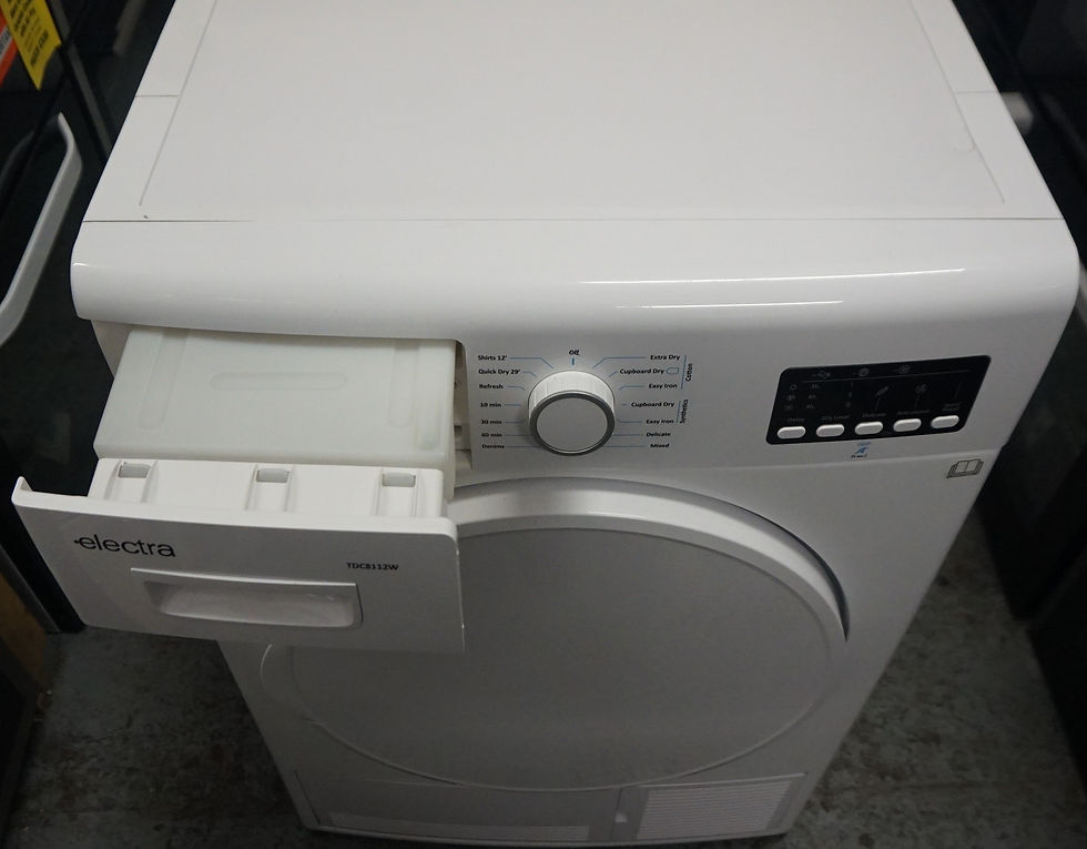 Thumbnail: Electra TDC8112W Freestanding 8kg Condenser Tumble Dryer - White