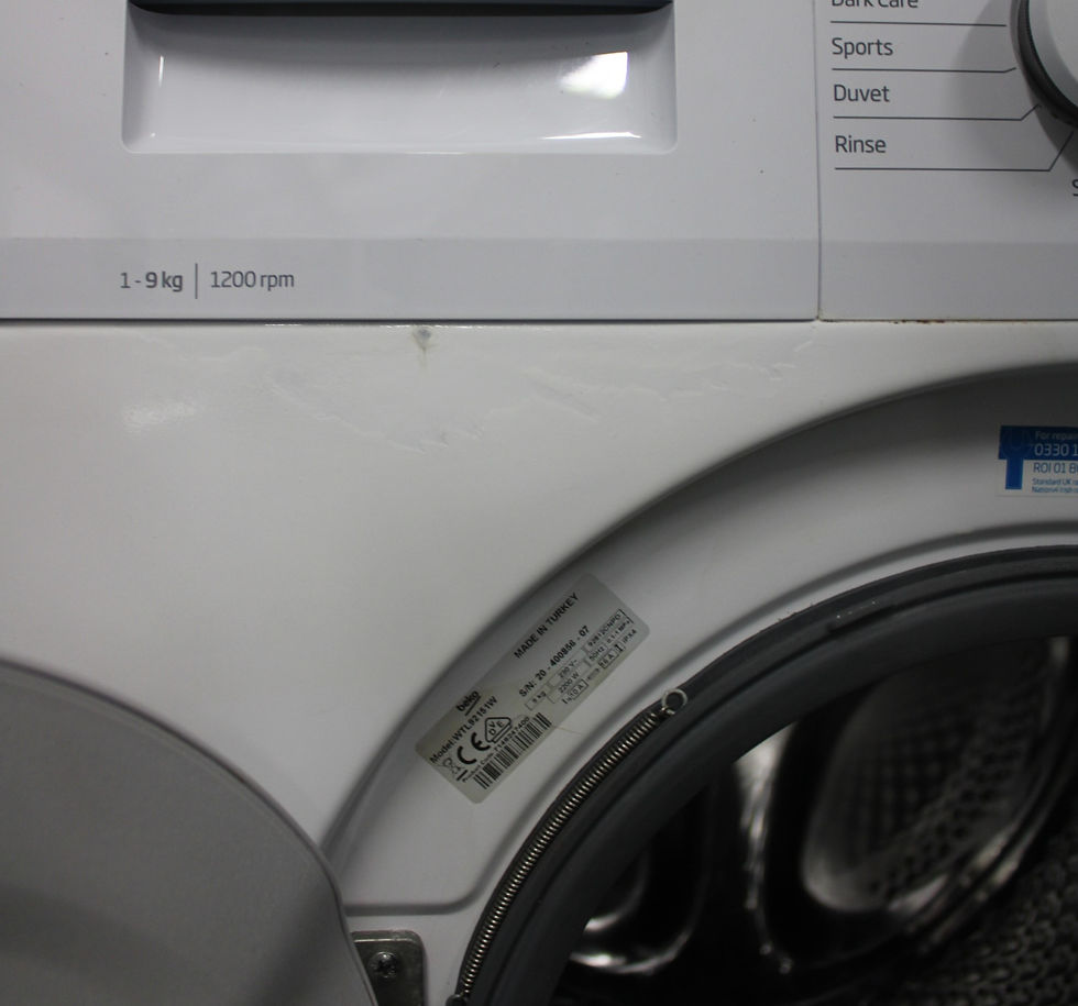 Thumbnail: BEKO WTL92151W 9kg 1200 Spin Washing Machine - White