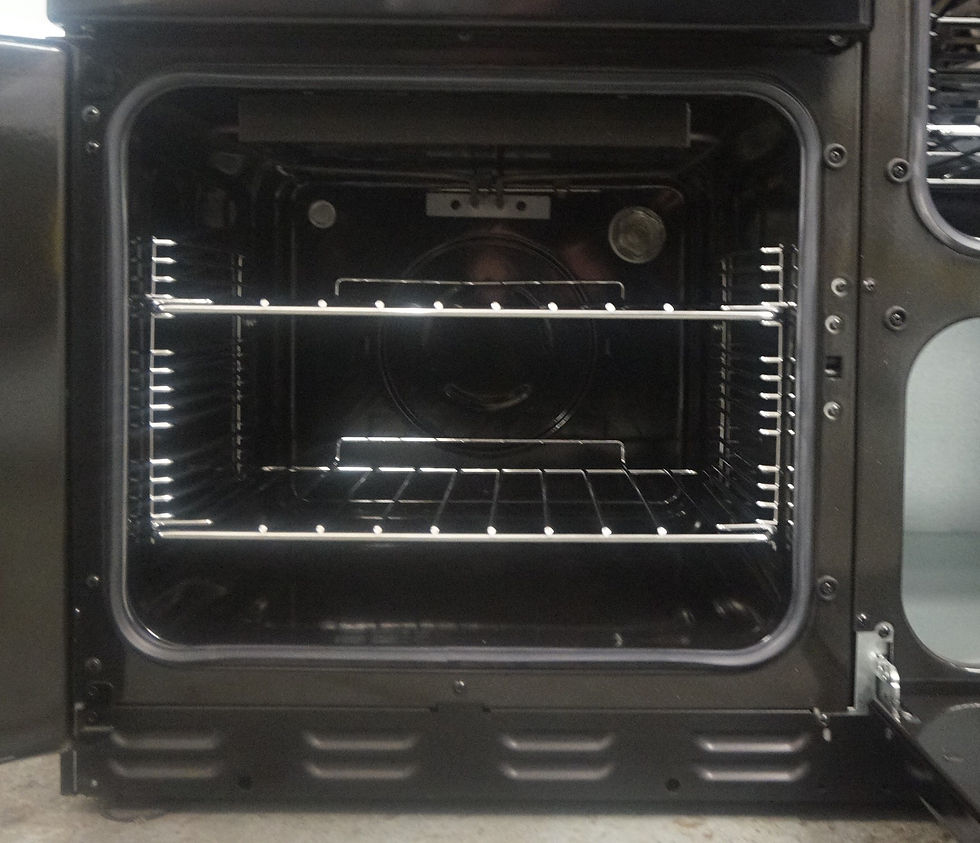 Thumbnail: BELLING 444444053 Kensington 100DFT Dual Fuel Range Cooker - Black & Chrome