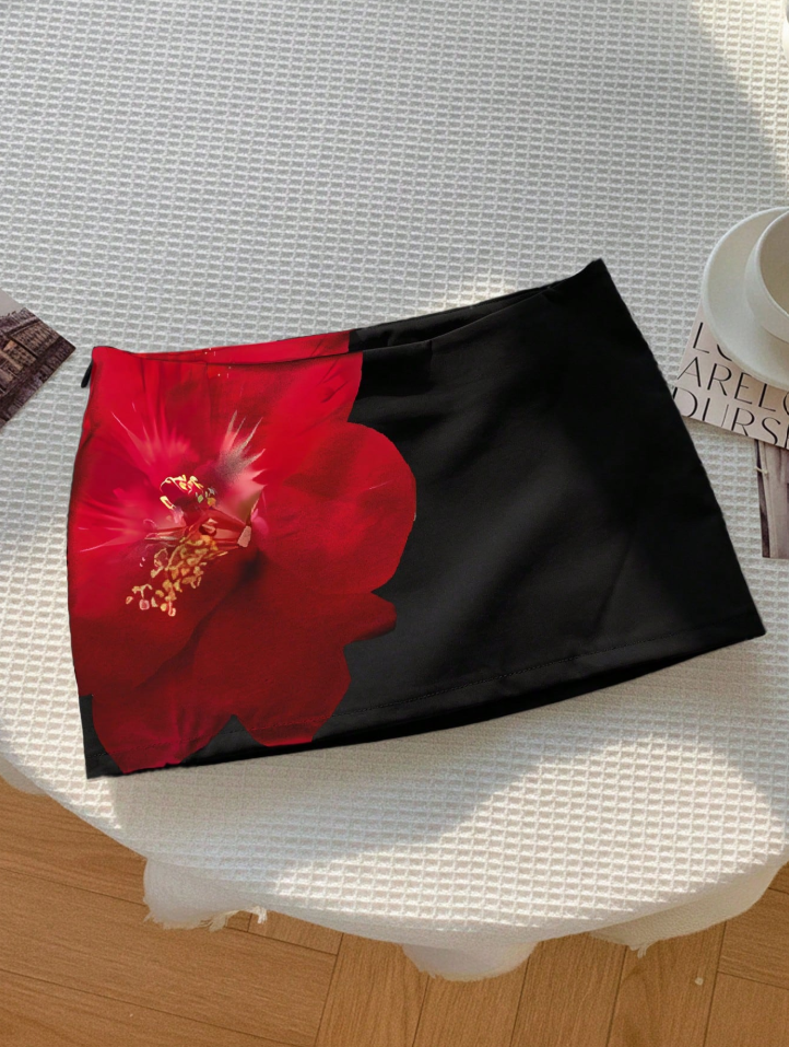 Falda Urban Rosas