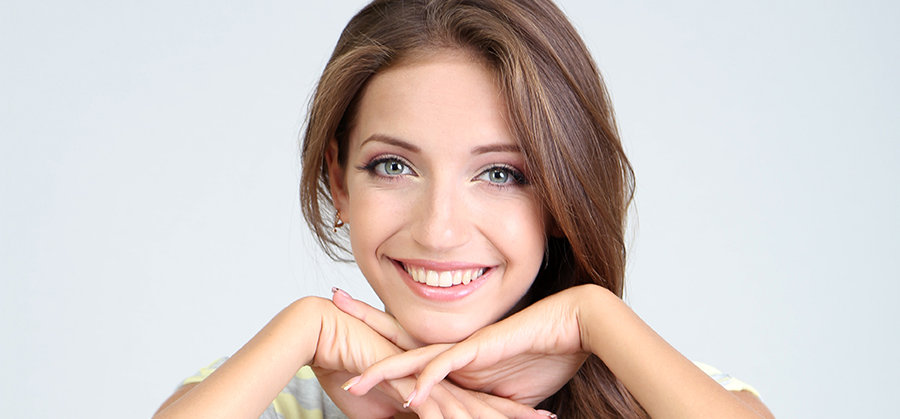 Woman with hangers