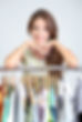 Woman with hangers
