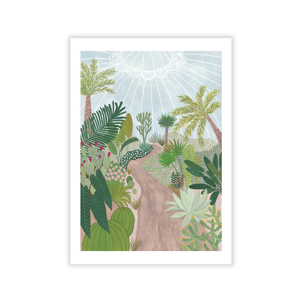 Botanical Garden Print A4 by Sarah Frances