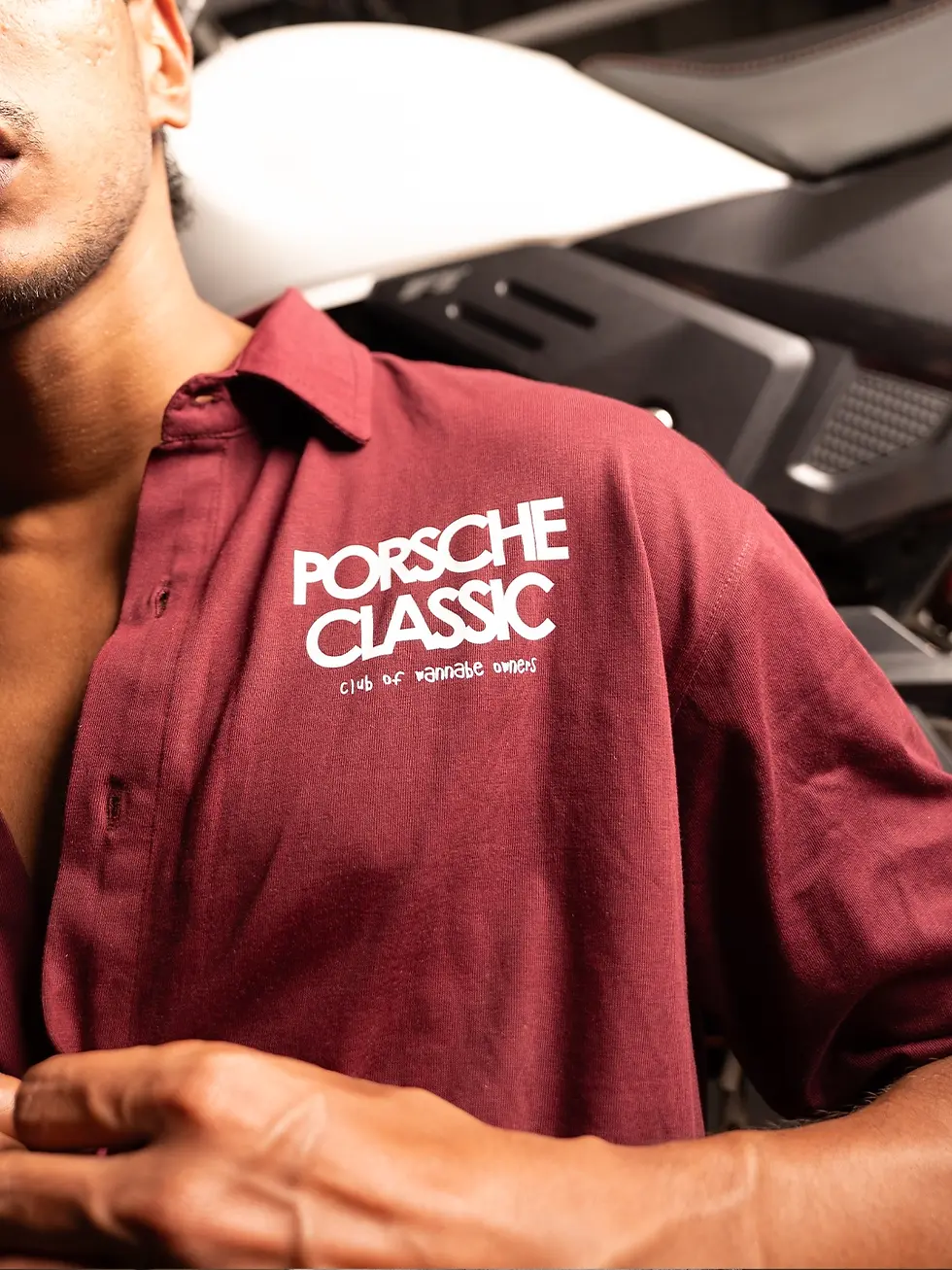 Thumbnail: Need Money For Porsche Maroon Shirt