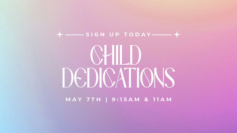 Child Dedications