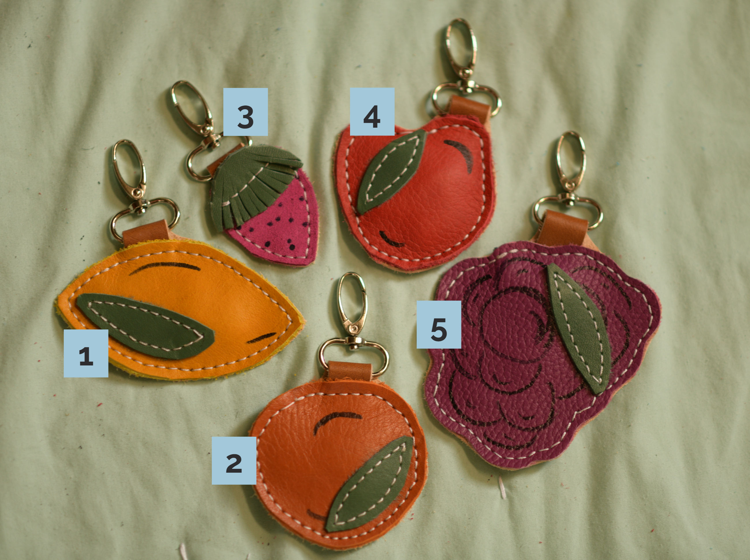 Fruit Purse Charms/Keychains