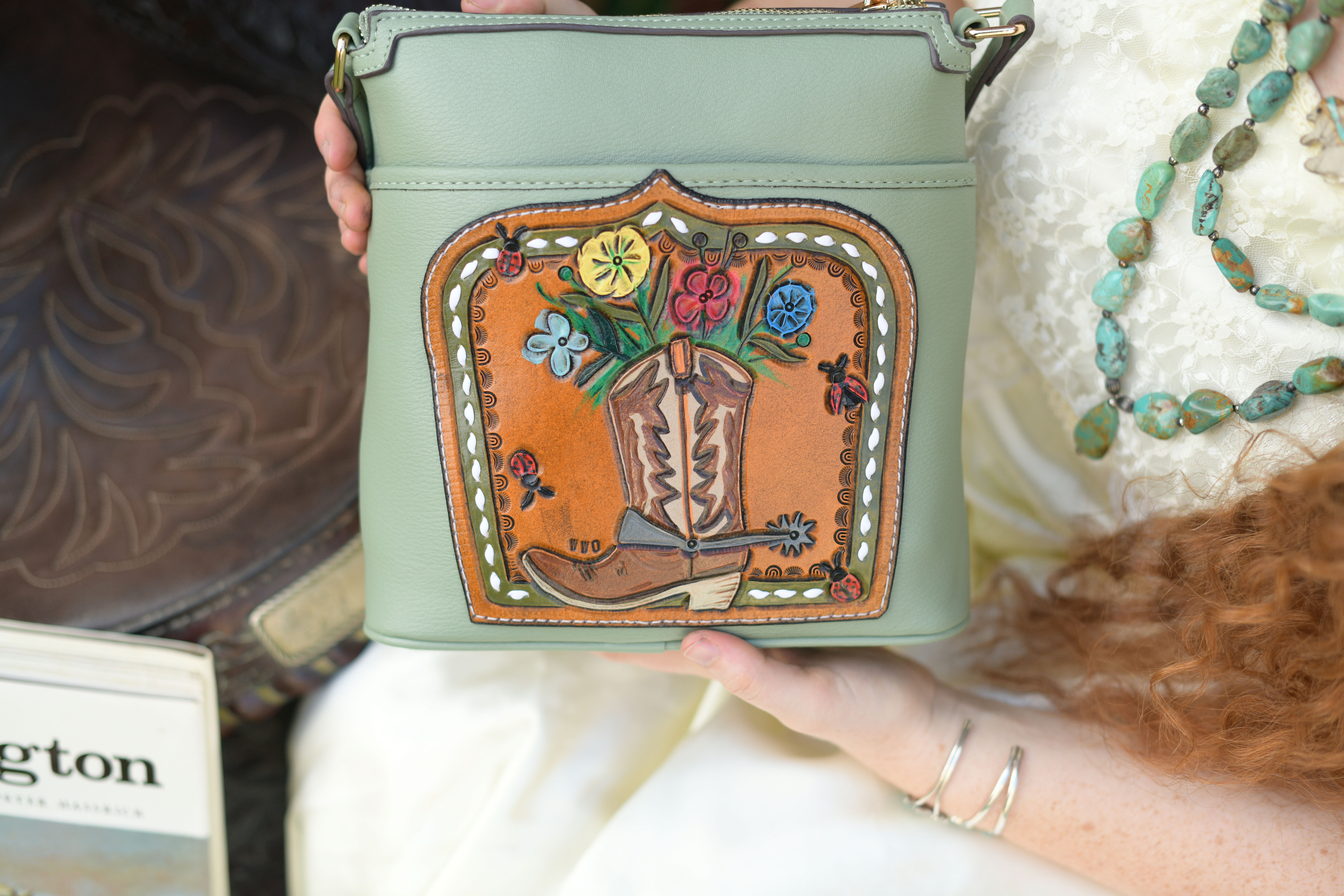 Bouquet in a Boot Purse
