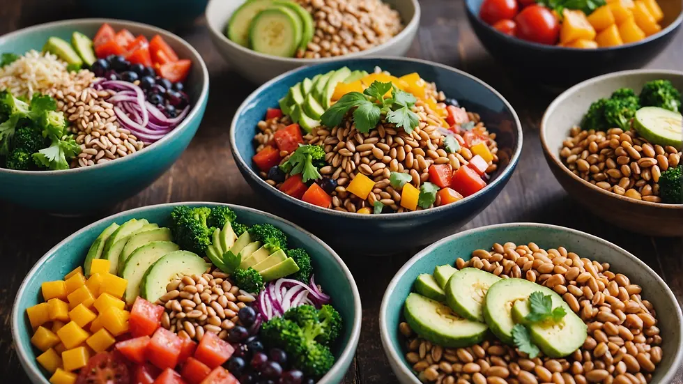 Colorful Grain Bowls