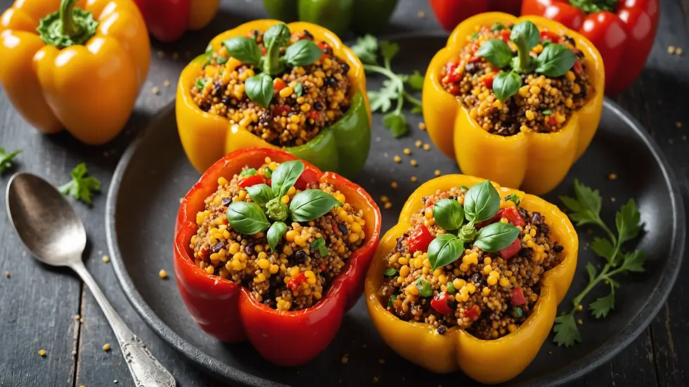 Quinoa-Stuffed Bell Peppers