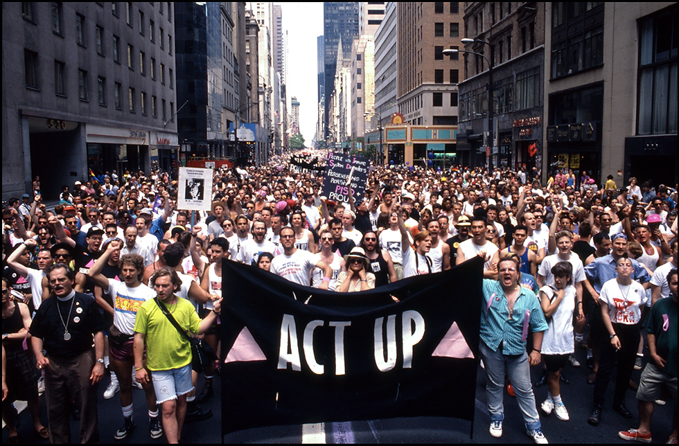 Act Up organized in New York photo by Internet