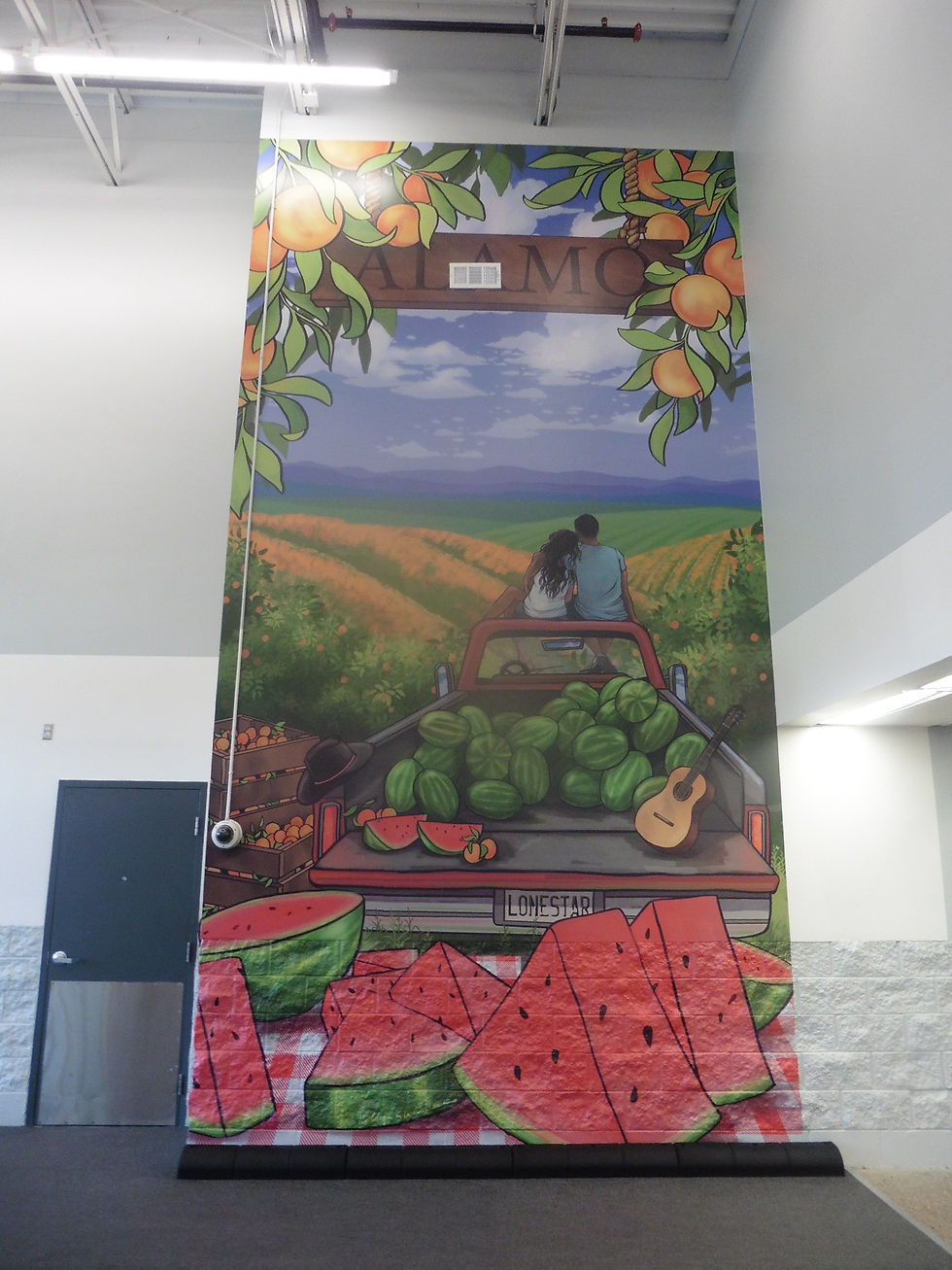 Photo by Britney J Torres and Painting from Walmart Alamo Texas Store 5165