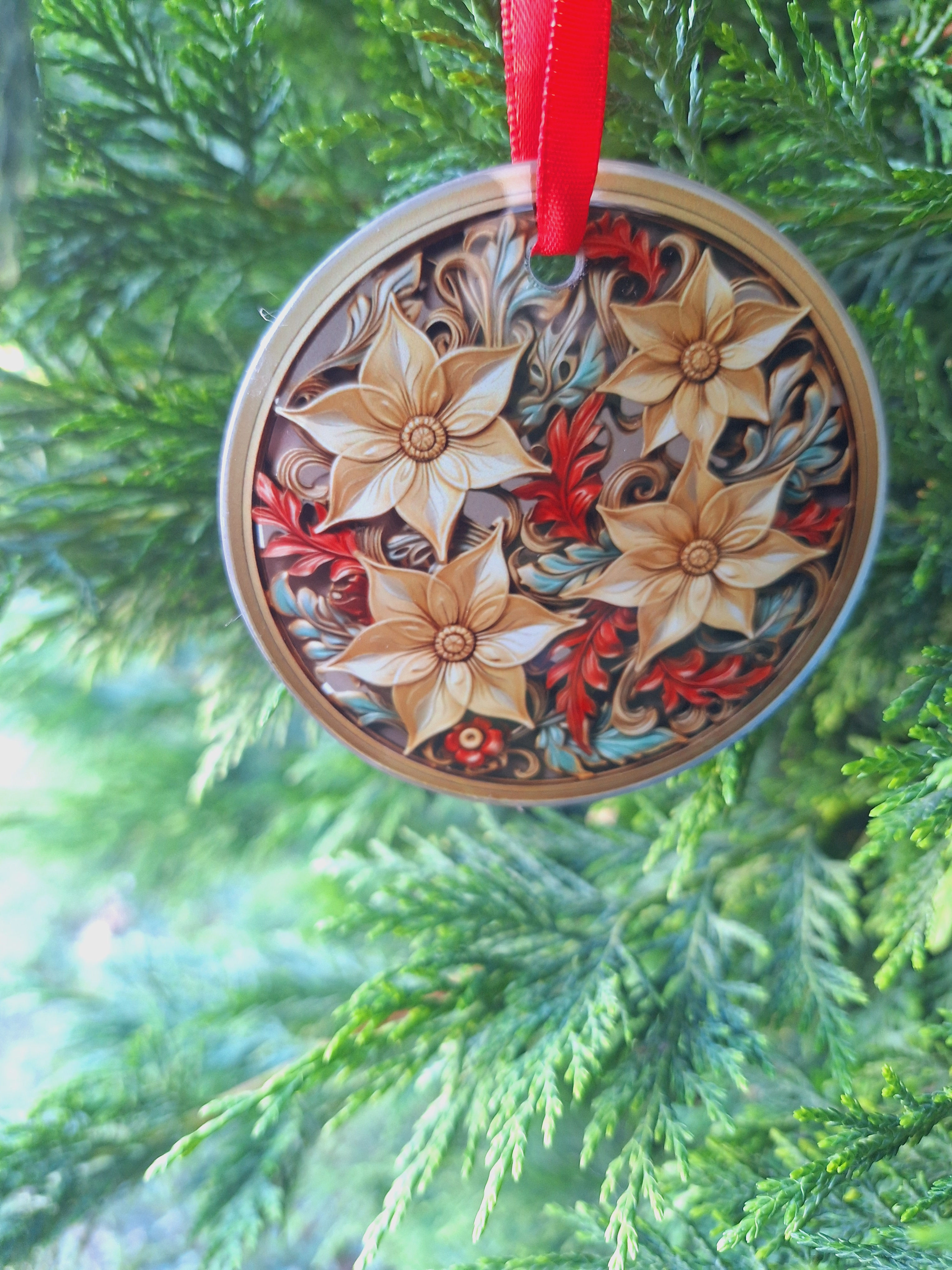 Glasanhänger "Weihnachtsstern"